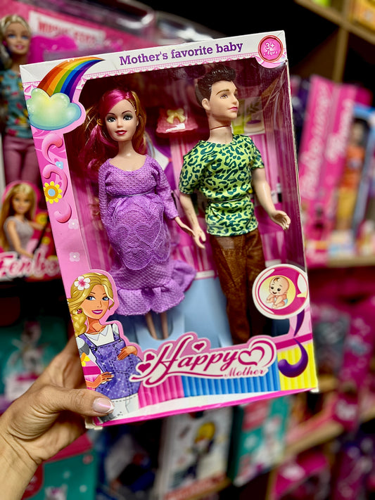 Barbie embarazada con kent